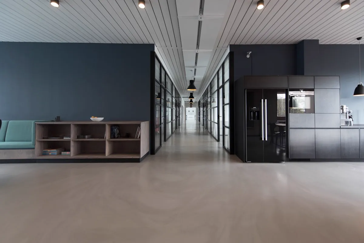 Modern tech office corridor