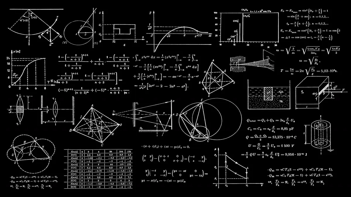Physics and mathematics equations on a black background; the formal layer that unifies deterministic, probabilistic, and quantum computation